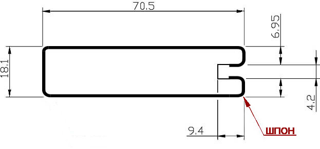 Шпонирование. Пример сборного рмочного шпонирорванного МДФ фасада из шпонированного  МДФ профиля 016/45. #2